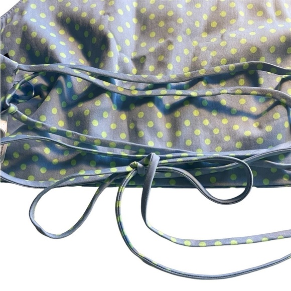 Zara Polka Dot Cropped Halter Strappy Cotton Top Size Medium NWT - Picture 6 of 8